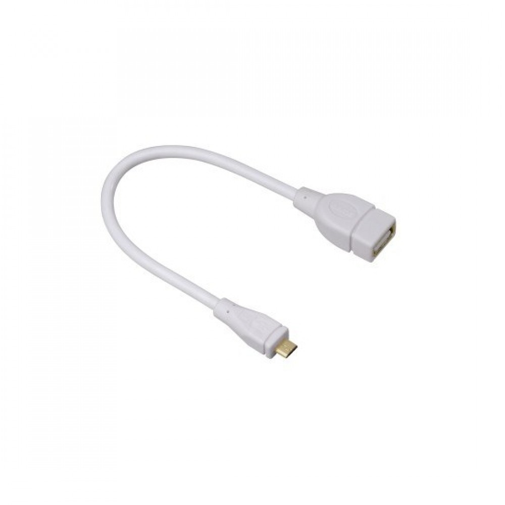 Hama microUSB-OTG adapter White