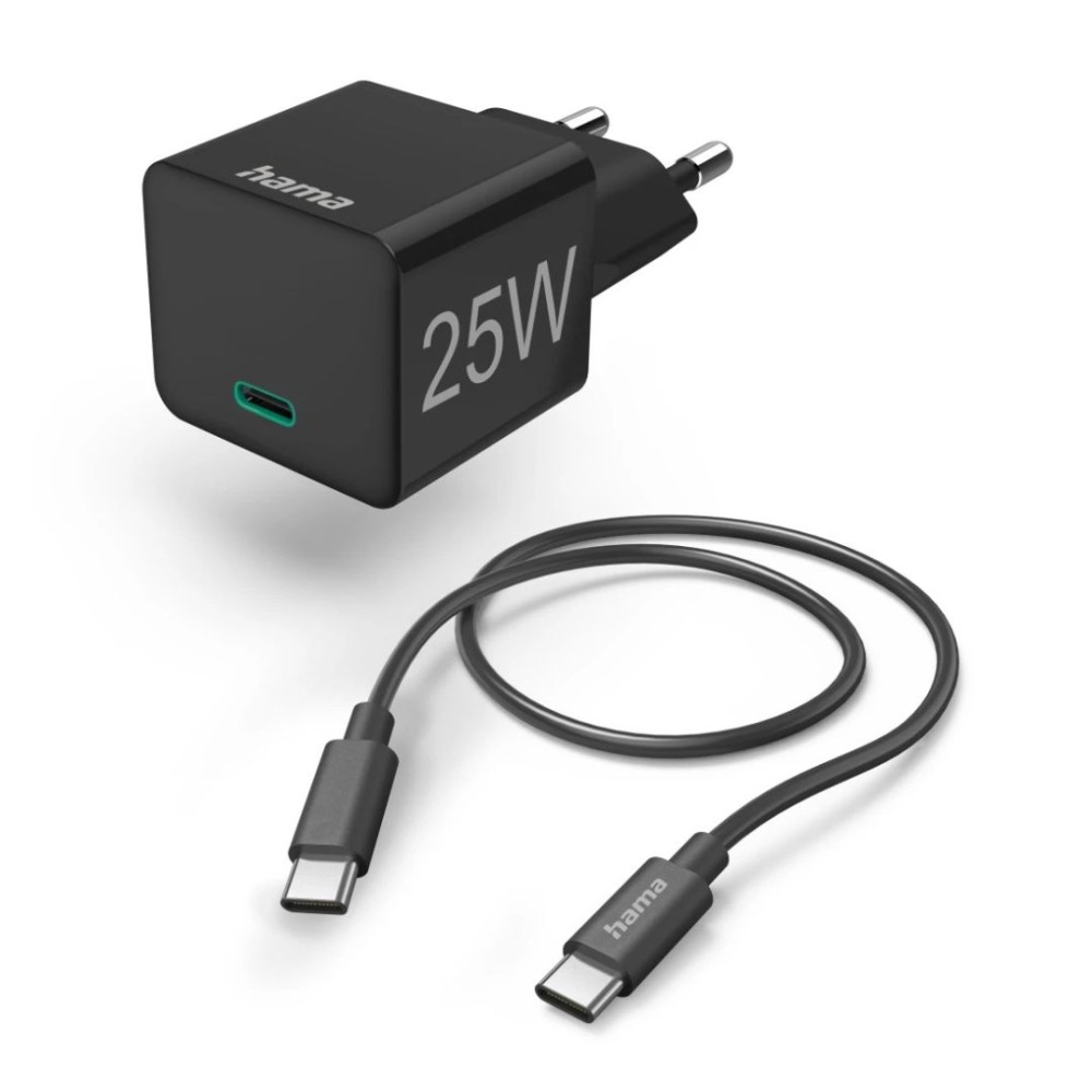 Hama USB Type-C Fast Charge adapter 1m Cable Black