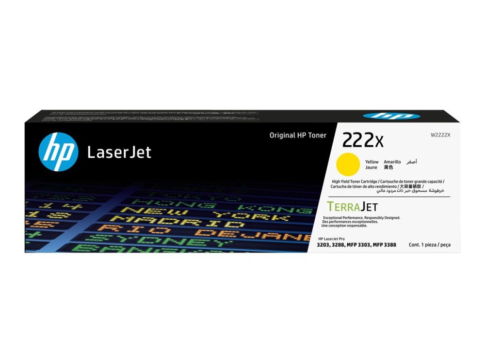 HP 222X Yellow toner