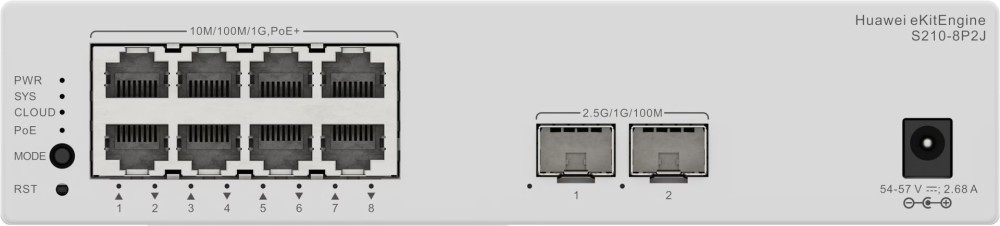 Huawei eKitEngie S210-8P2J 8xGigabit ports (128W PoE+) Switch
