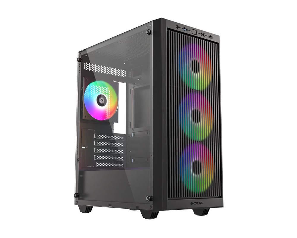 ID-COOLING WARE 300 ARGB Tempered Glass Black