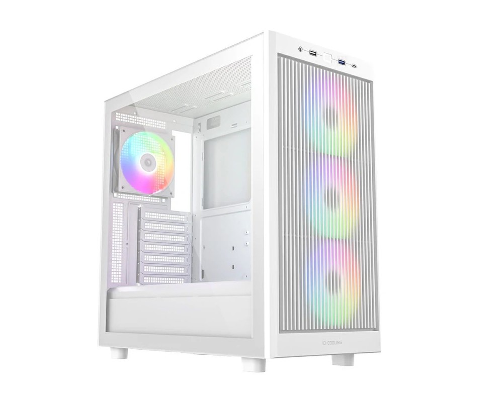 ID-COOLING WARE 510 ARGB WH Tempered Glass White