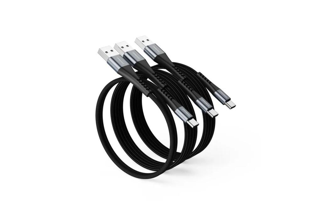 Intenso A60C USB-A to USB-C 60W Cable 1x0,5m 2x2m Black (Mix Pack 3db)