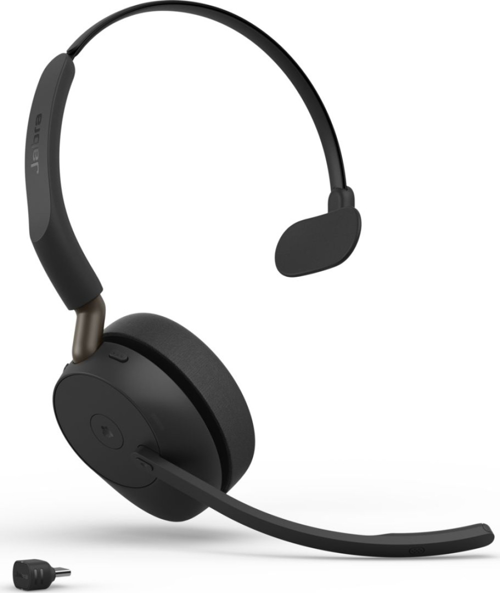 Jabra Evolve3 65 MS Mono Link 390c Wireless Bluetooth Headset Black