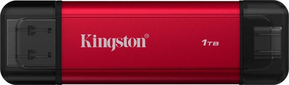 Kingston 1TB USB3.2 Dual Portable SSD Red
