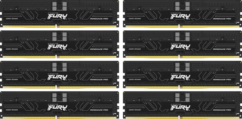 Kingston 256GB DDR5 6400MHz Kit(8x32GB) Fury Renegade Pro Black