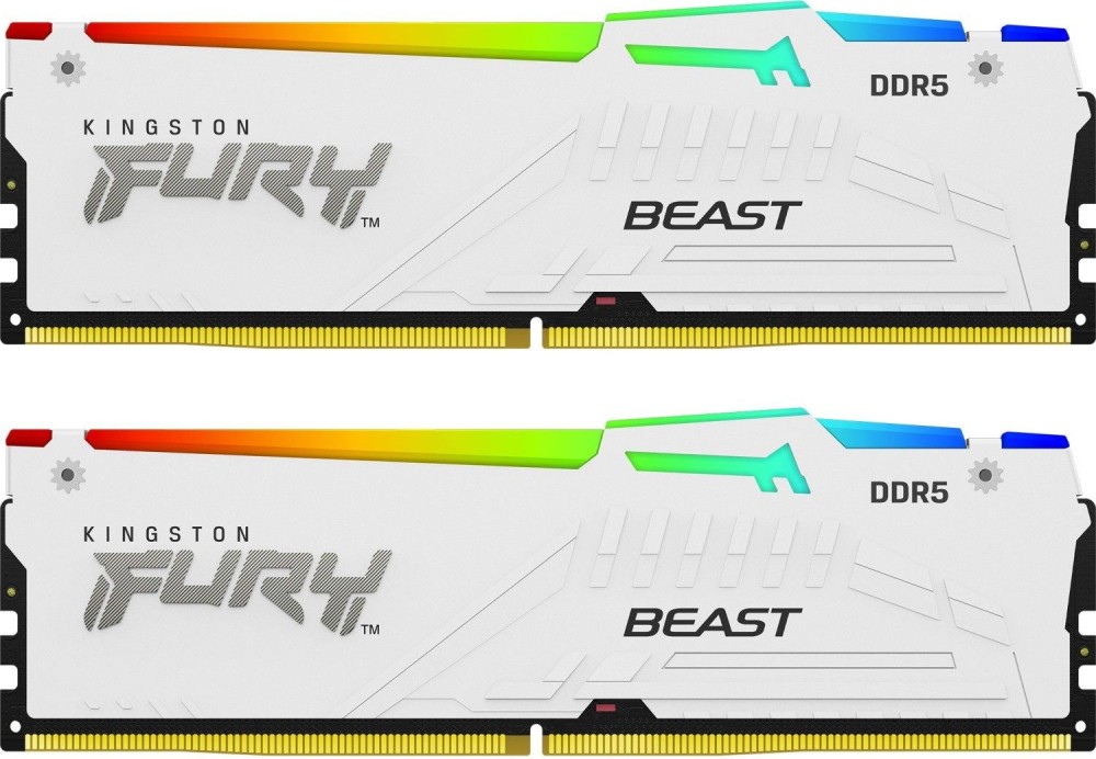 Kingston 32GB DDR5 5200MHz Kit(2x16GB) Fury Beast RGB White