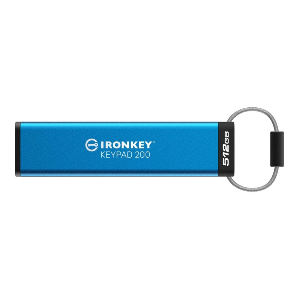 Kingston 512GB IronKey Keypad 200 USB3.2 Blue