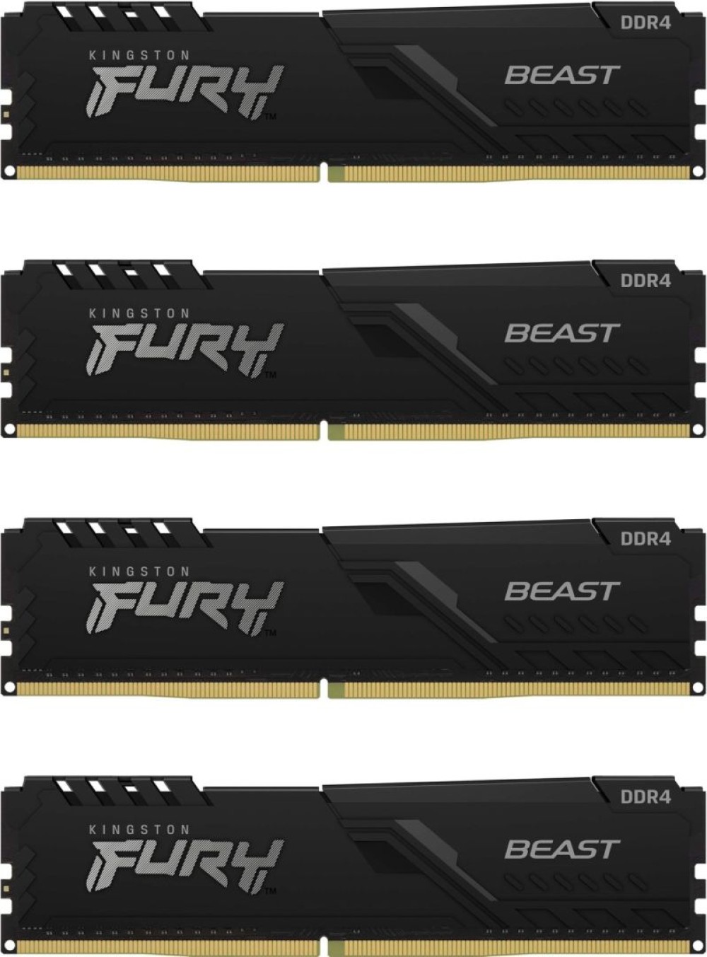 Kingston 64GB DDR4 3600MHz Kit(4x16GB) Fury Beast