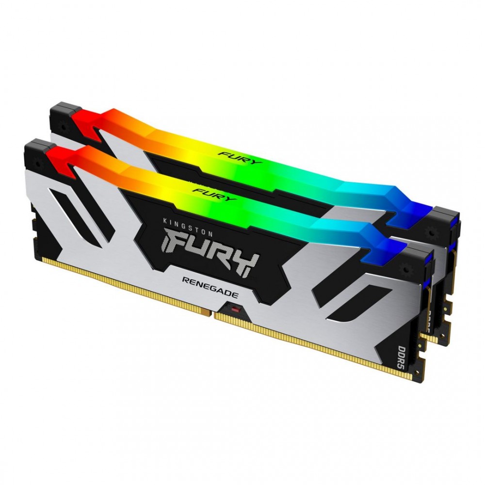 Kingston 96GB DDR5 6400MHz Kit(2x48GB) Fury Renegade RGB Black/Silver