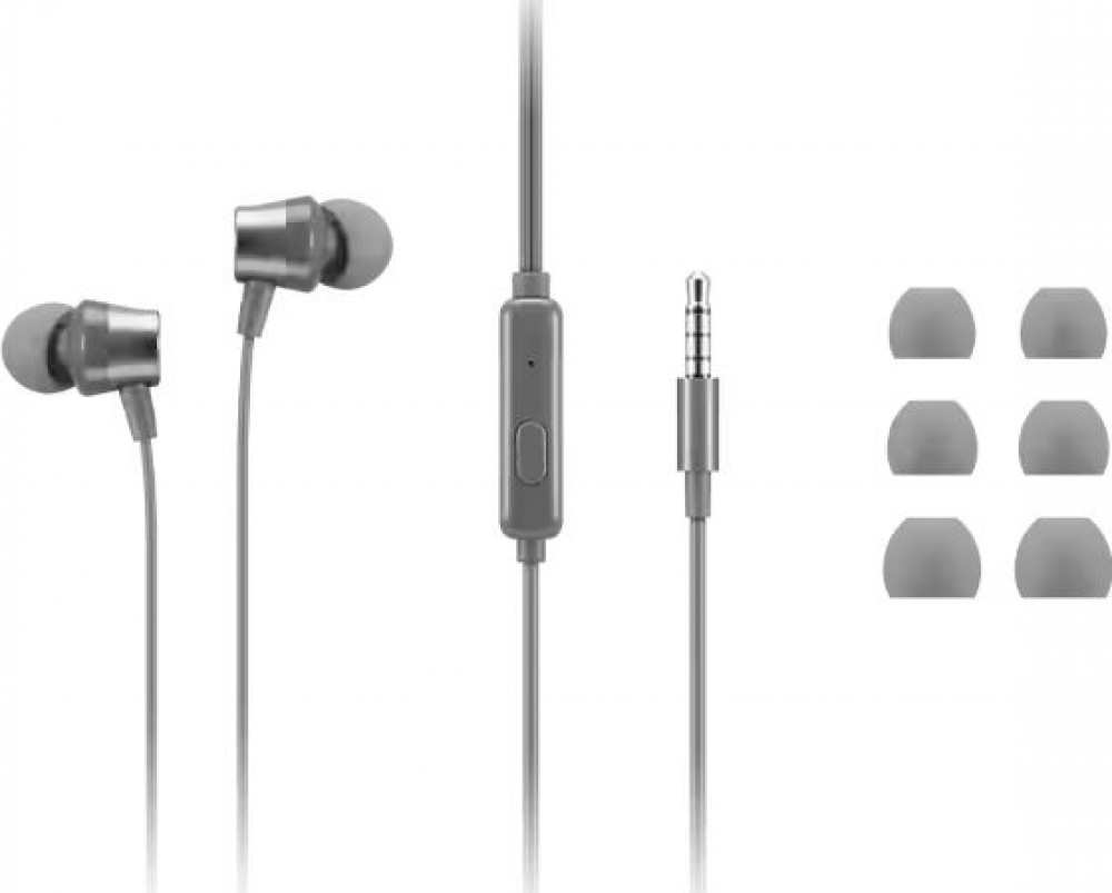 Lenovo 110 Analog In-Ear Headphone Grey