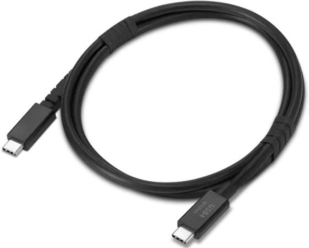 Lenovo USB4 40Gbps USB-C to USB-C Cable 1m Black