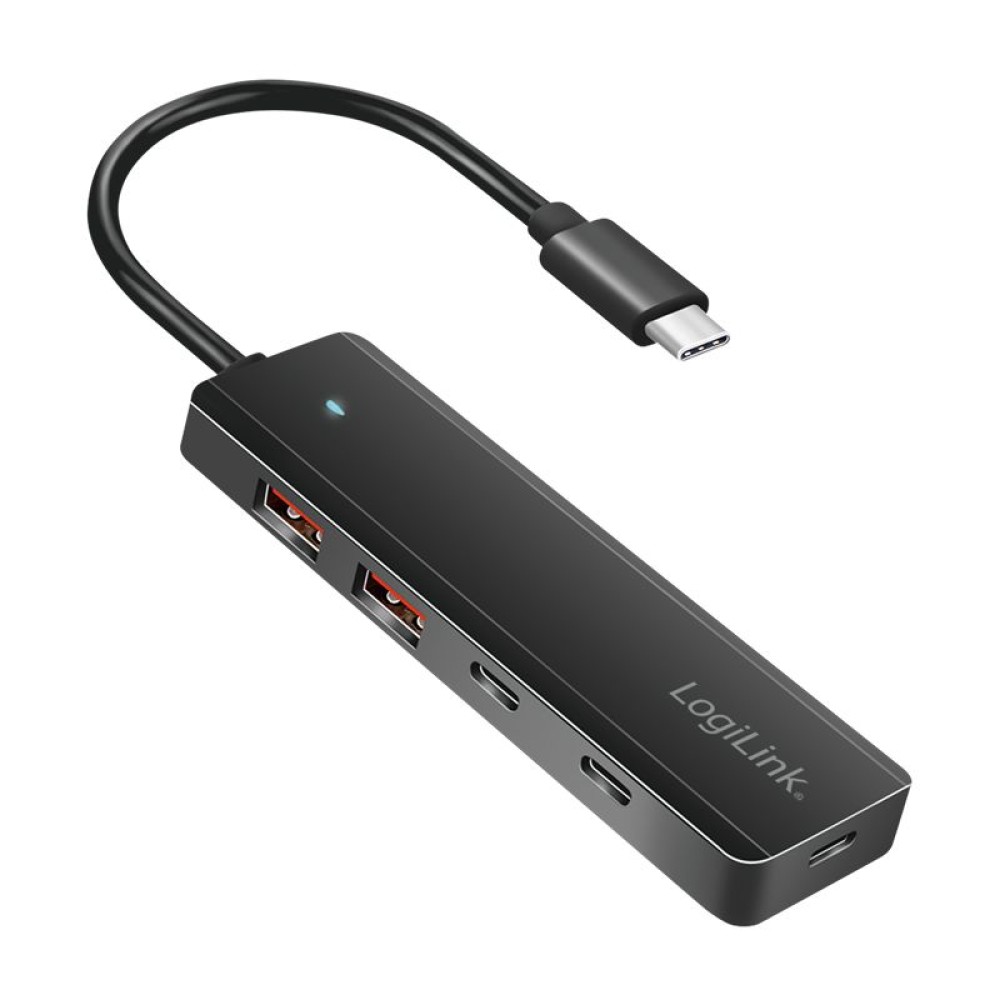Logilink 4-portos USB2.0 HUB Black