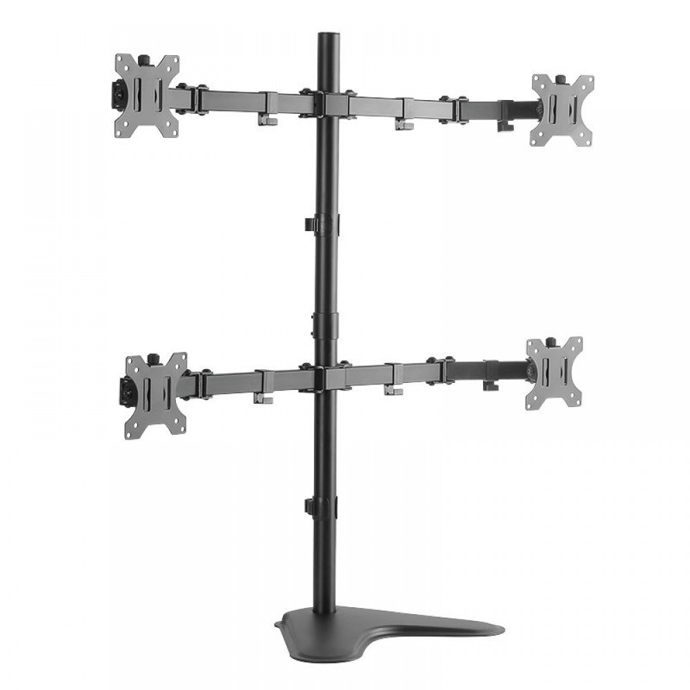 Logilink BP0046 Sit-stand workstation monitor desk mount, tilt -15/+15, swivel -90/+90, level adjustment