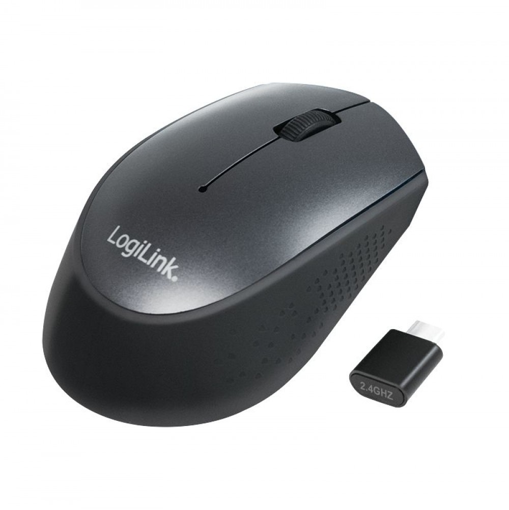 Logilink ID0160 USB-C Wireless Optical mouse Black