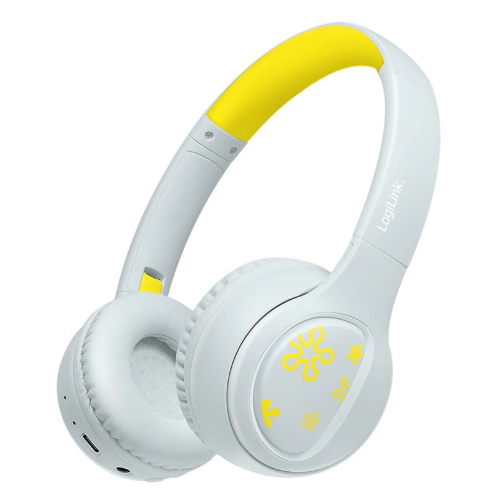 Logilink Music Buddies Bluetooth Headset for Kids Light Blue/Yellow