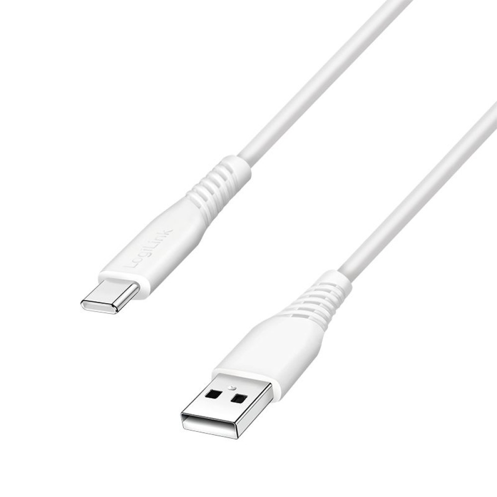 Logilink USB 2.0 Type-C C/M to A/M 15W 0,3m cable White