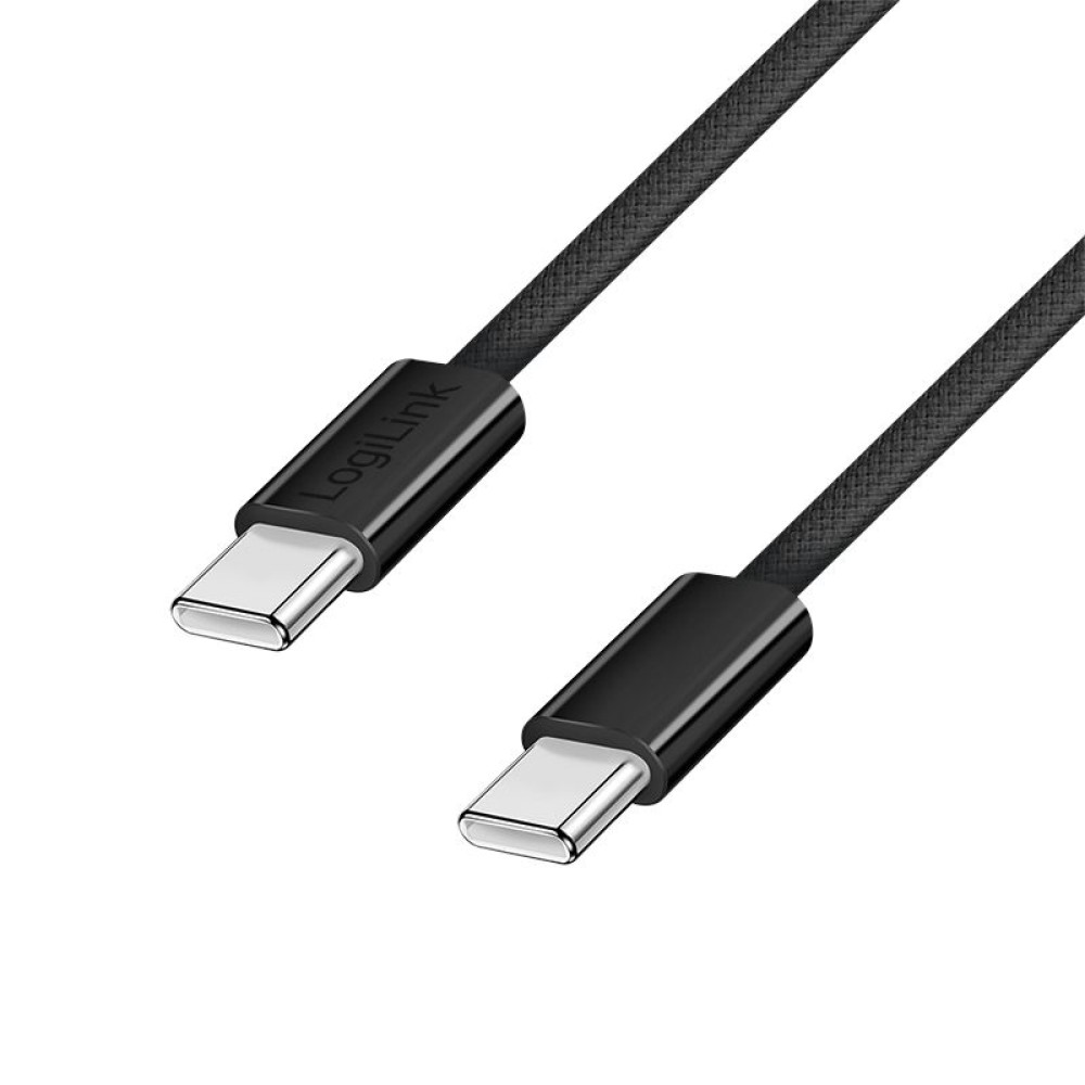 Logilink USB 2.0 Type-C C/M to C/M 100W cable 1,5m Black