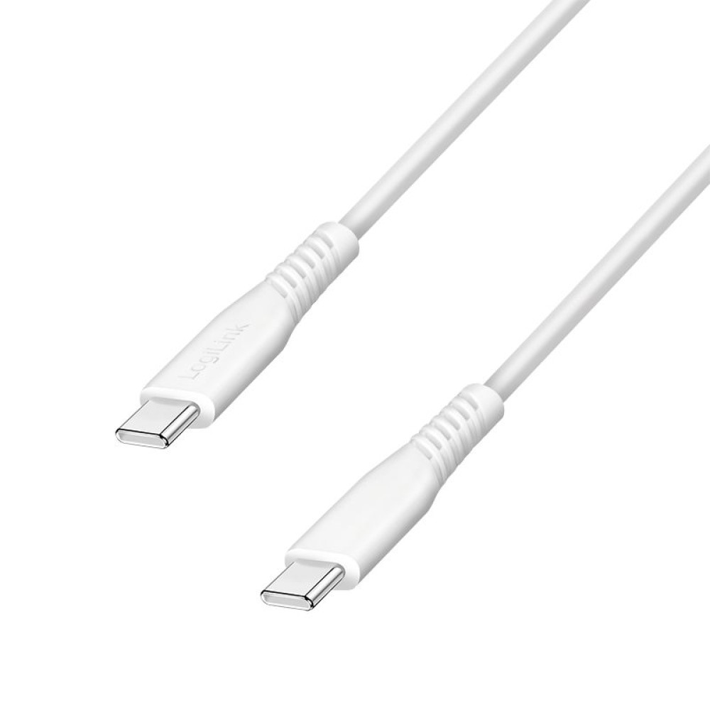 Logilink USB 2.0 Type-C cable C/M to C/M 60W 1,5m White