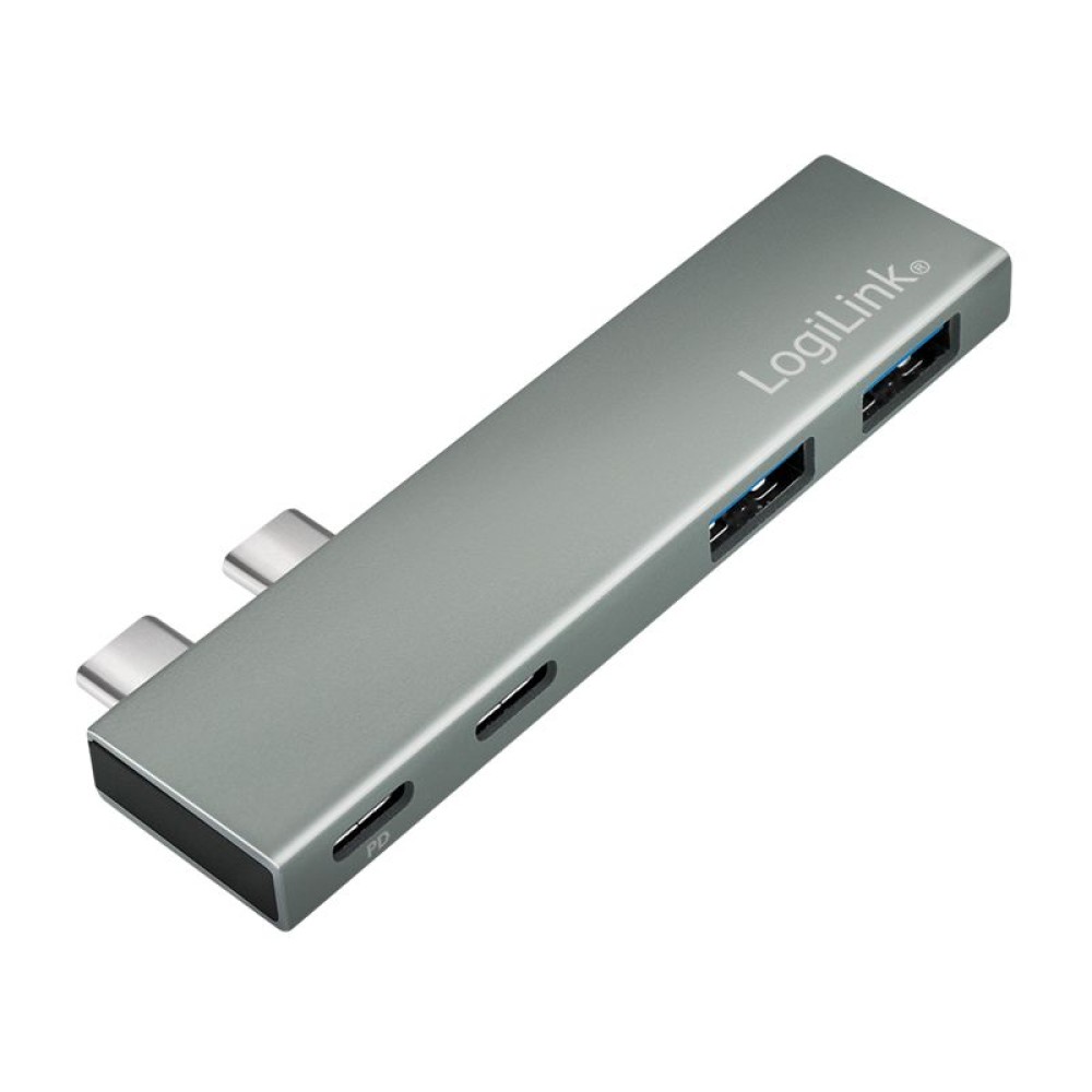 Logilink USB 3.2 Gen2x2 docking station 4-port PD Silver