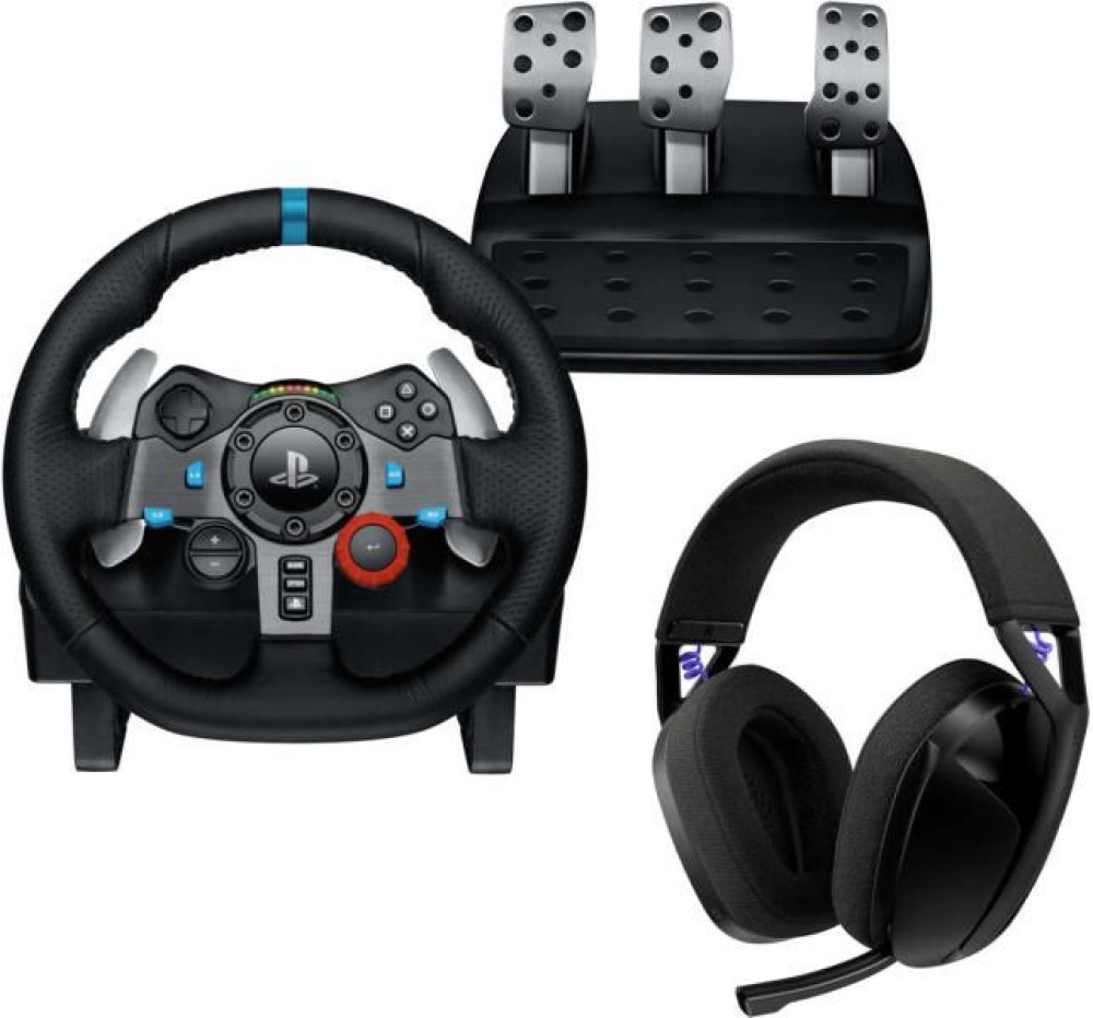 Logitech G29 Driving Force USB Kormány Black (PS4/PS5/PC) + G321 Headset
