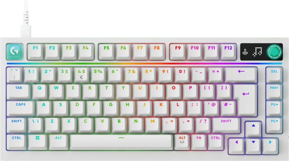 Logitech G316 X 75 Gaming Keyboard White US