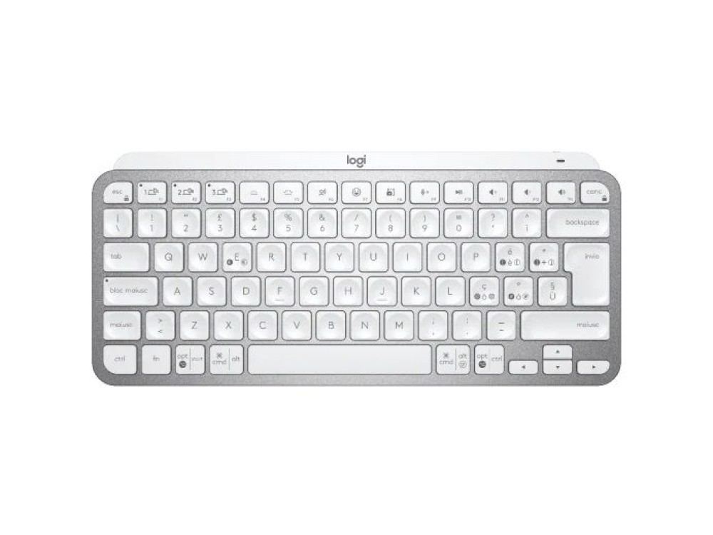 Logitech MX Keys Mini wireless keyboard Pale Grey UK
