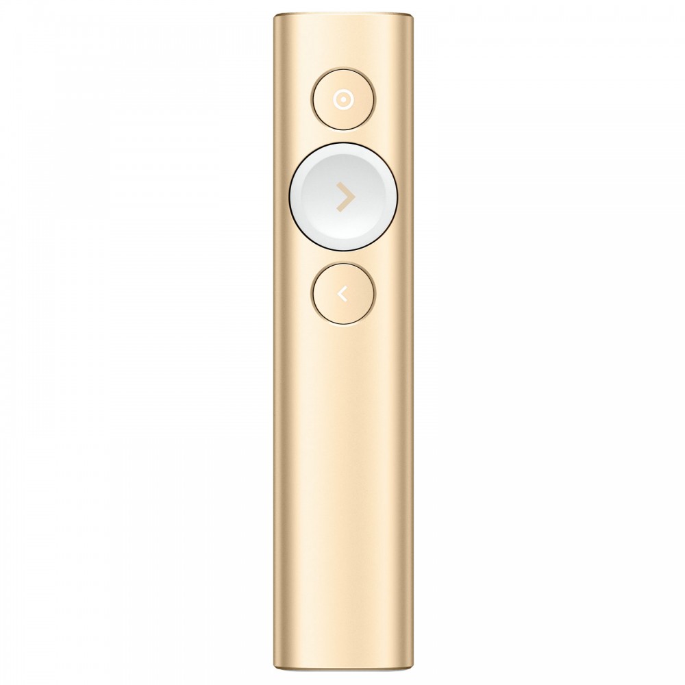 Logitech Spotlight Presentation Remote Digital Laser Gold