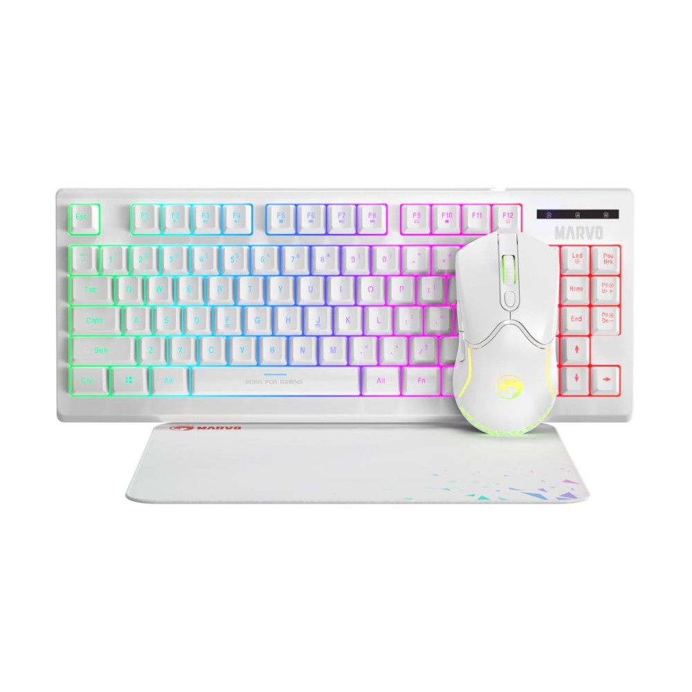 Marvo Loot 30 Gaming Keyboard Combo White UK