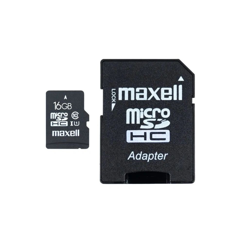 Maxell 16GB microSDHC CL10 + adapterrel