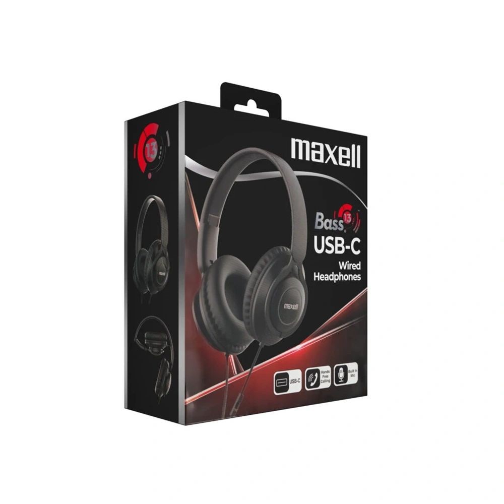 Maxell BASS 13 Headset Black