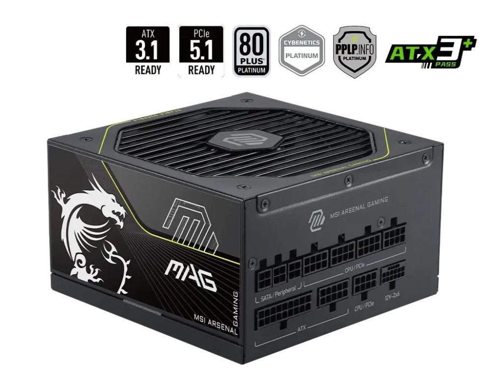 Msi 1000W 80+ Platinum MAG A1000PLS