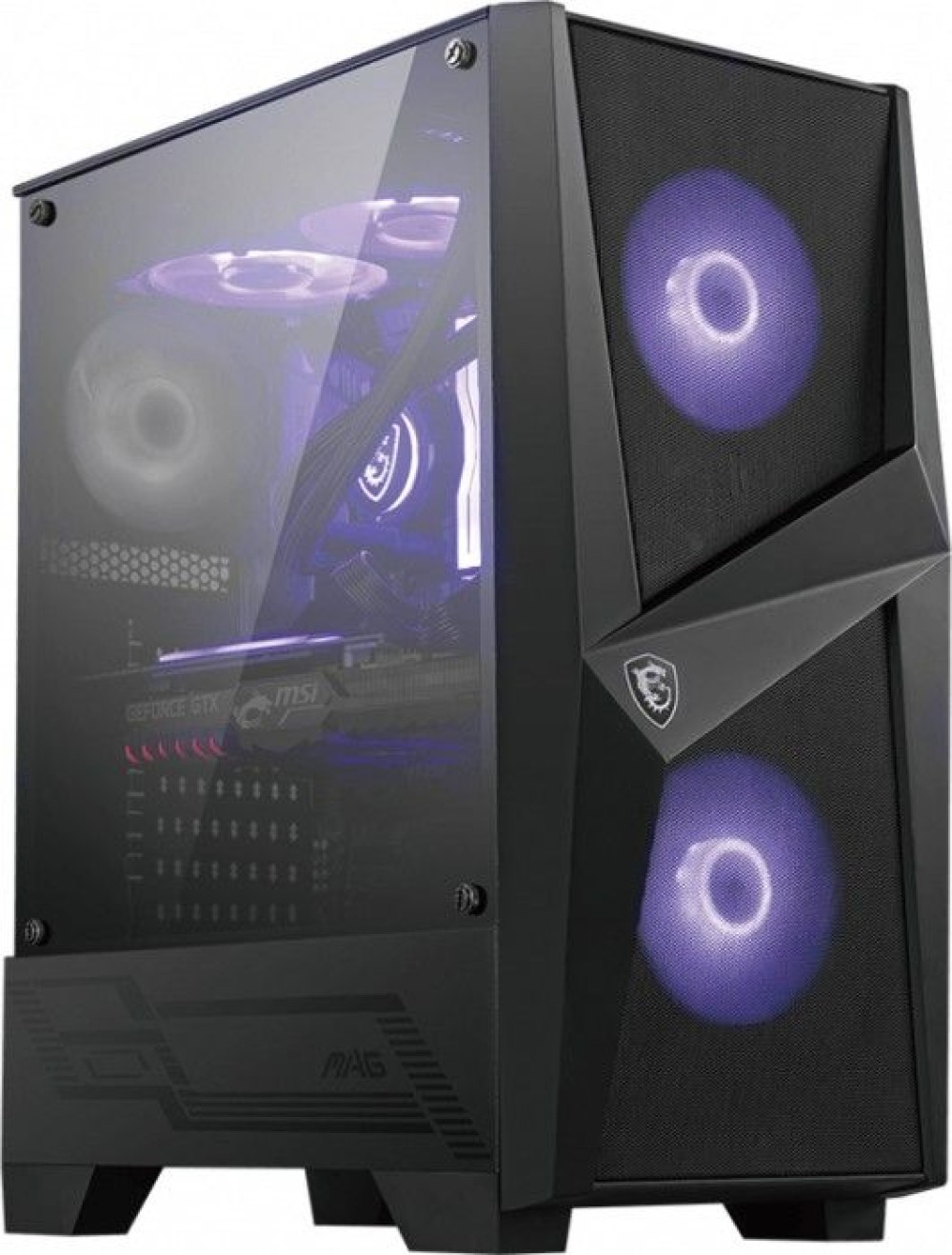 Msi MAG FORGE 100M Tempered Glass Black