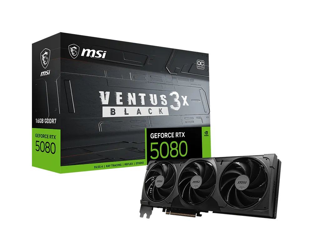 Msi RTX5080 16G VENTUS 3X OC BLACK