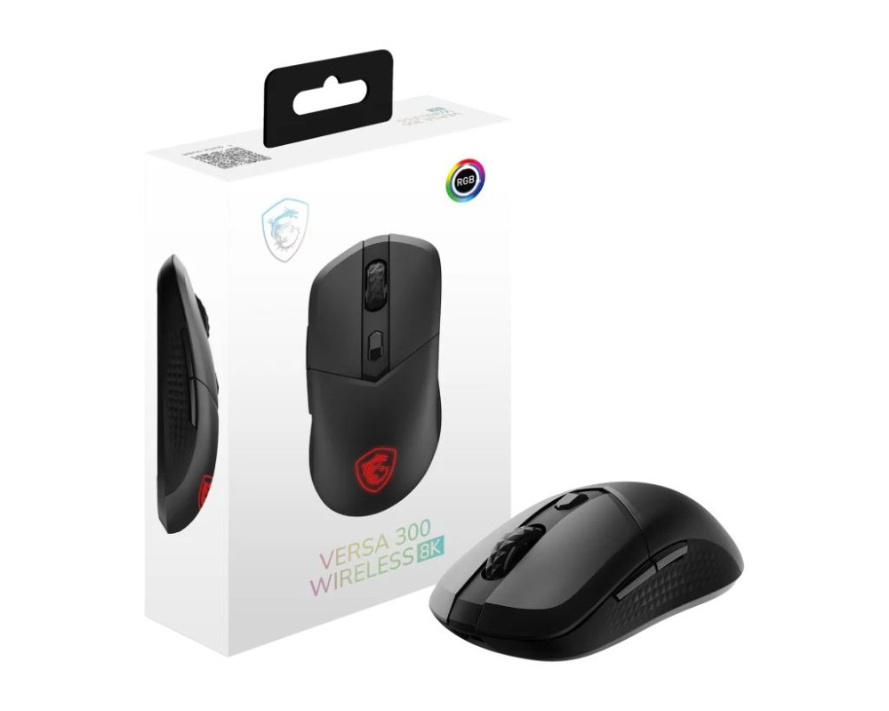 Msi Versa 300 8K Wireless Bluetooth Gaming Mouse Black