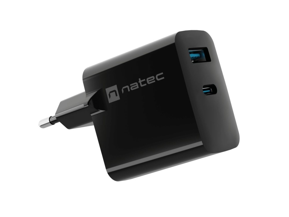 natec Ribera Gan 4-port Wall Charger Black