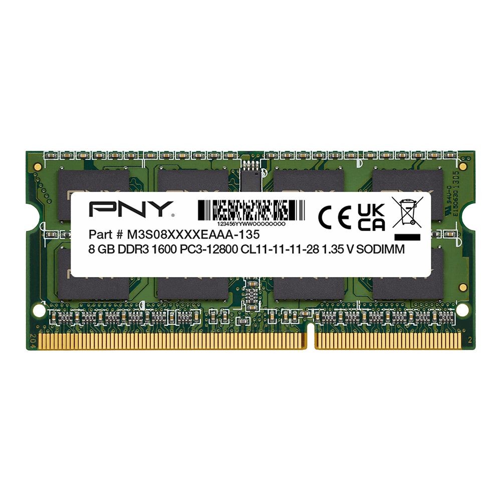PNY 8GB DDR3 1600MHz SODIMM OEM
