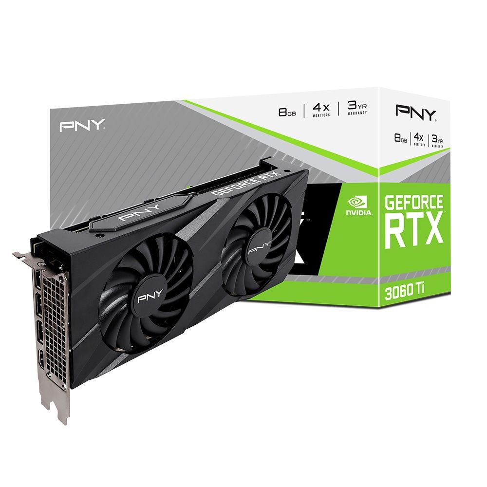 PNY GeForce RTX 3060 Ti 8GB DDR6 VERTO Dual Fan (LHR)