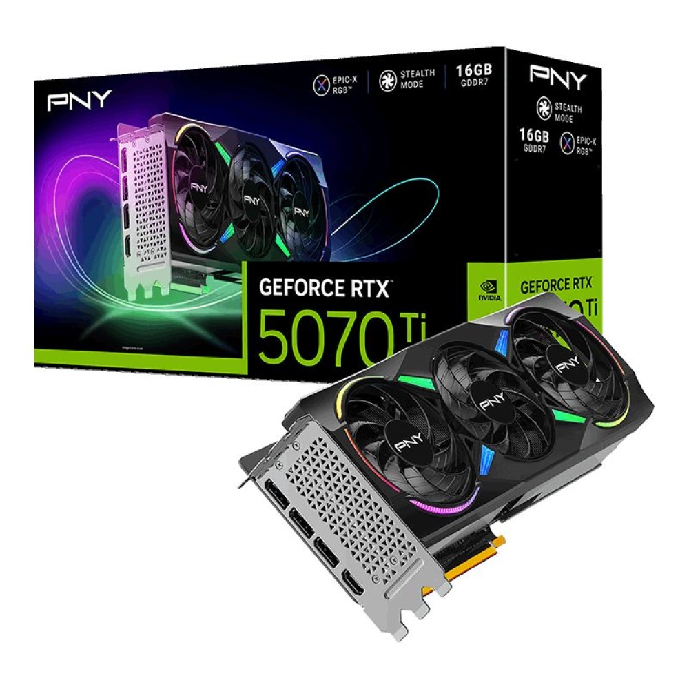 PNY GeForce RTX5070TI 16GB Gaming Triple Fan ARGB