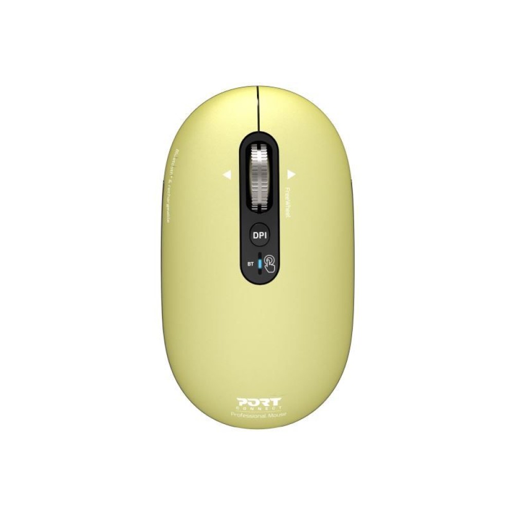 Port Designs Pure MAC Wireless Bluetooth Mouse Yellow
