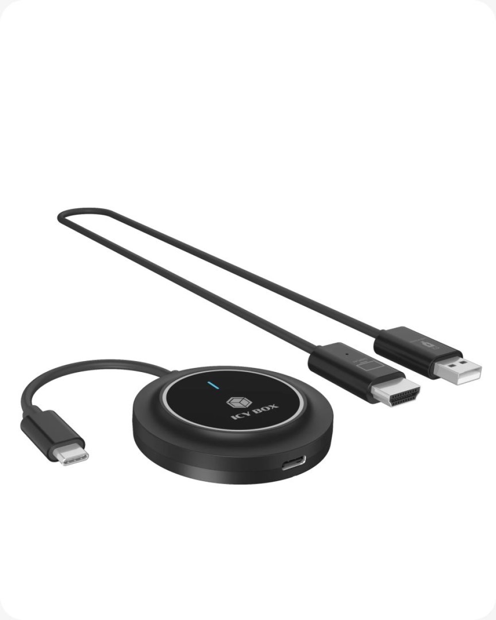 Raidsonic IcyBox IB-WL101 USB-C to HDMI Transmitter + Receiver