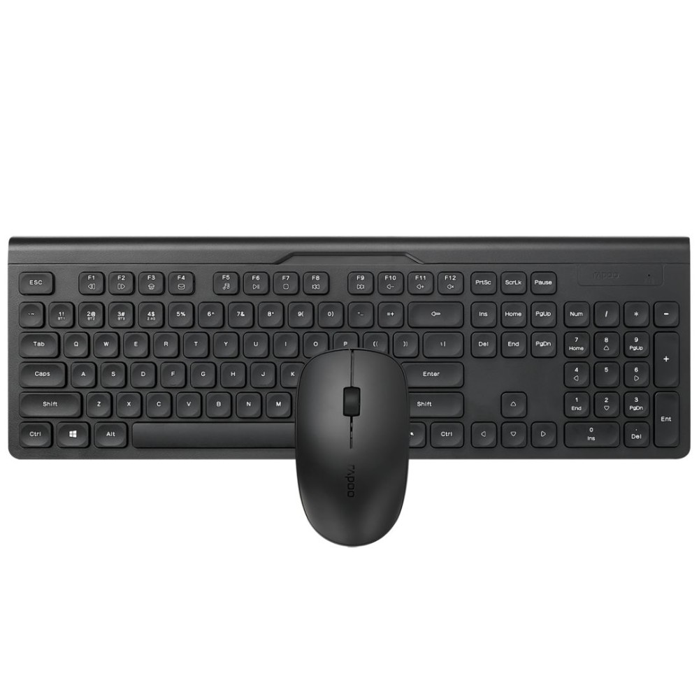 Rapoo 8065M Wireless Bluetooth Keyboard Combo Black HU
