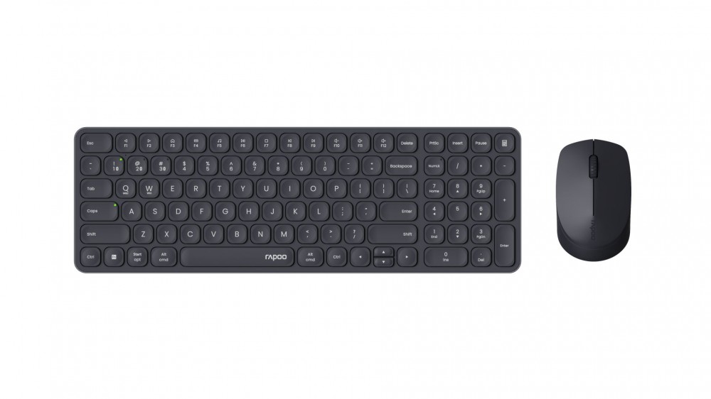 Rapoo 9310M Multi-mode Wireless Bluetooth Keyboard & Mouse Dark Grey HU