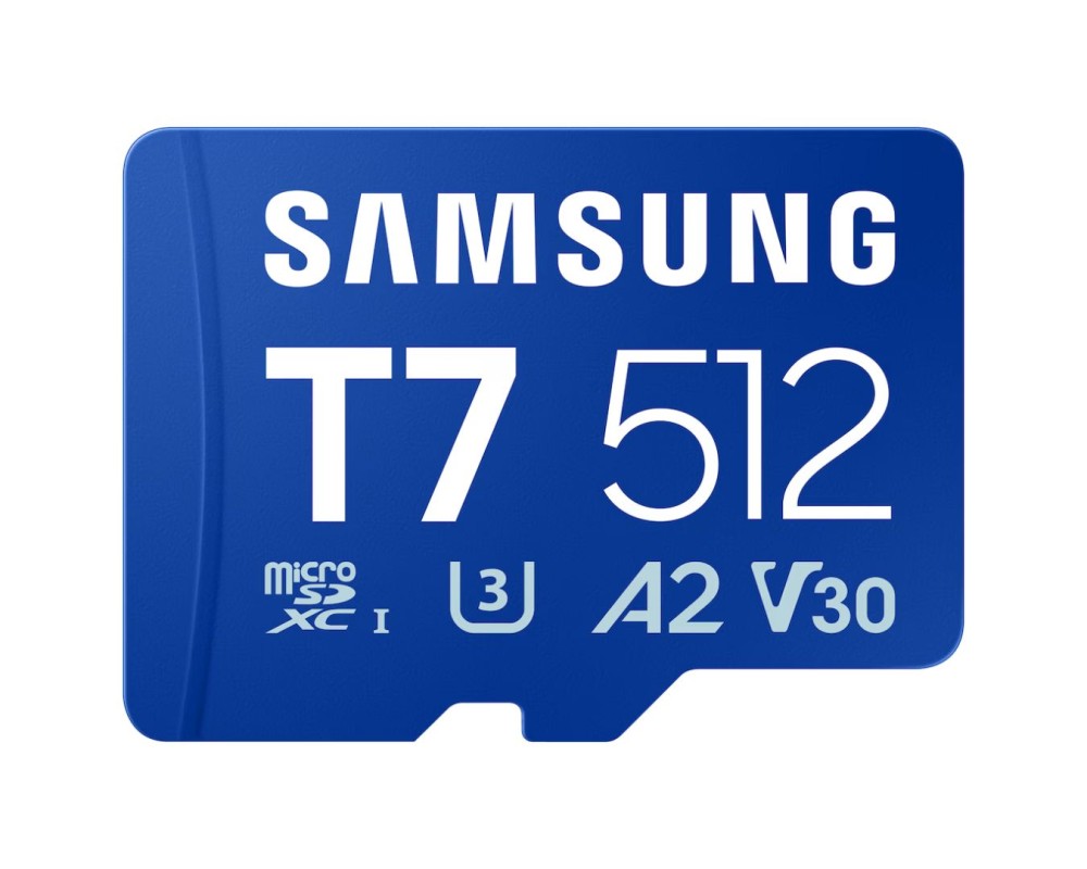Samsung 512GB microSDXC T7 Class10 U3 V30 A2 adapter nélkül