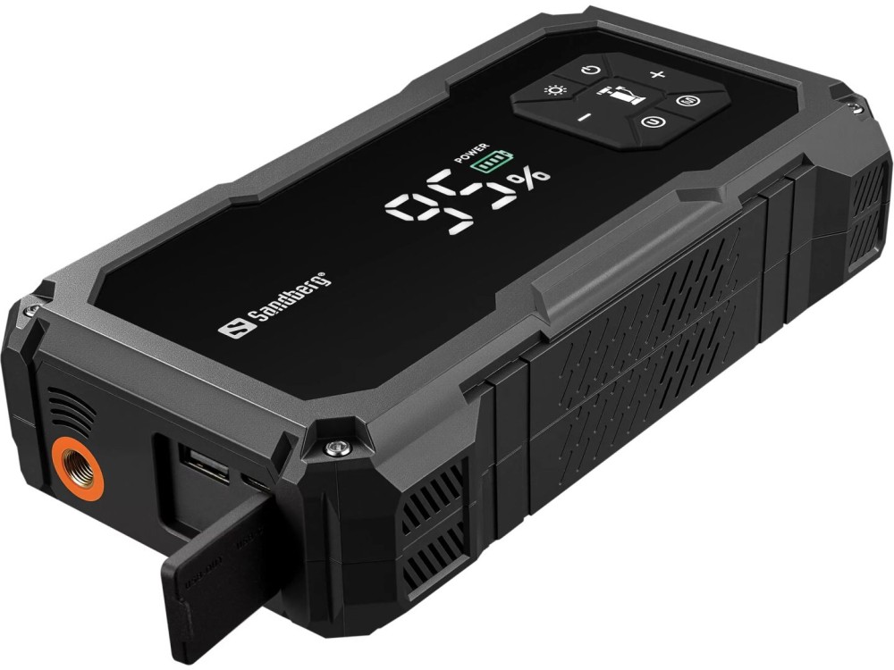 Sandberg Car Jumpstarter TirePump 10000mAh PowerBank Black