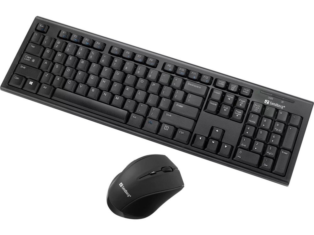 Sandberg Office DesktopSet INT Wireless Keyboard Combo Black HU