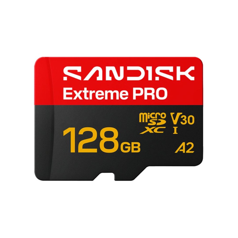 Sandisk 128GB microSDXC Extreme Pro UHS-I V30 A2 adapter nélkül