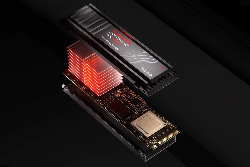 Sandisk 1TB M.2 2280 NVMe Optimus GX Pro 8100 with Heatsink