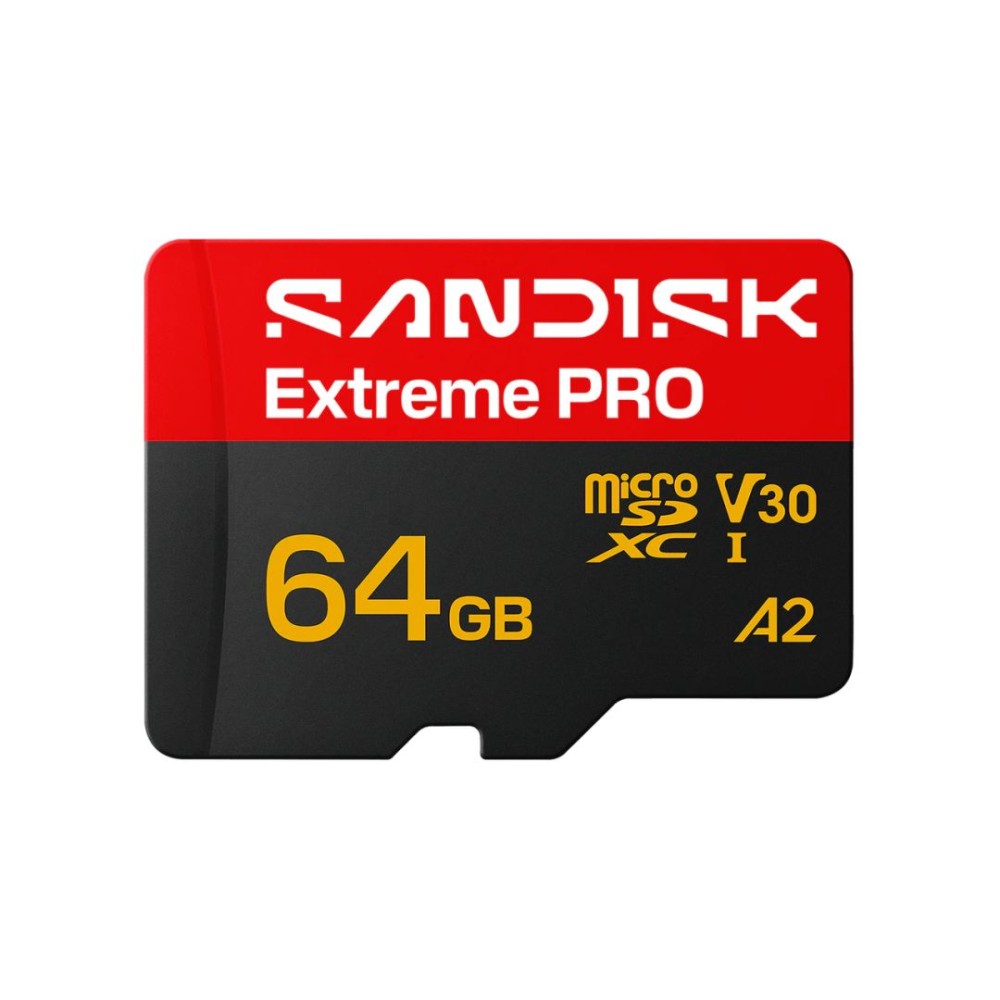 Sandisk 64GB microSDXC Extreme Pro UHS-I V30 A2 adapter nélkül