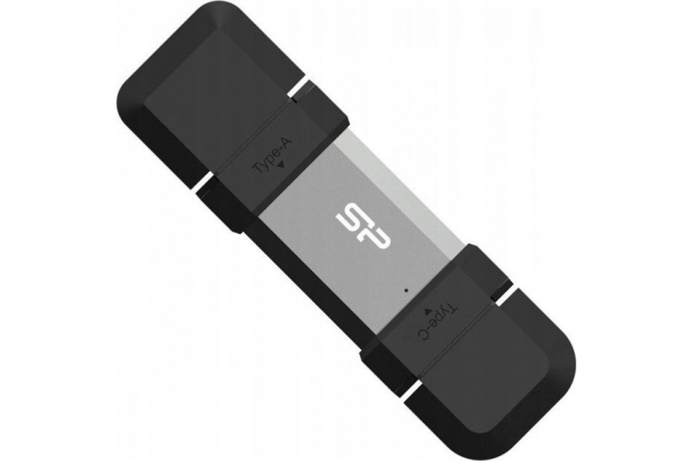 Silicon Power 64GB Mobile C51 OTG USB3.1 Black/Silver